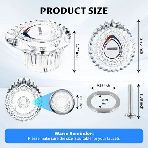 Diagram of Two Pack Shower Handle Replacement Kit For Chateau Single Handle Tub And Shower Faucets Compatible With 1225 Cartridge
