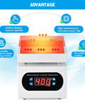 High Power Soldering Hot Plate Station 110V 350W With 100X100mm Aluminum Plate Heats From 30 To 400 Degrees Celsius, display view