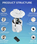 Product structure of Fuel Pump Module Assembly For Ford Focus 2015-2018 1.0L L3 And 2012-2018 2.0L L4 Gas Only Direct Fit Replacement