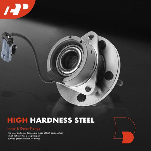Two Front Wheel Bearing And Hub Assembly With ABS And Five Lug For Chevy HHR 2006 2011 Cobalt 2005 2010 G5 2007 2009