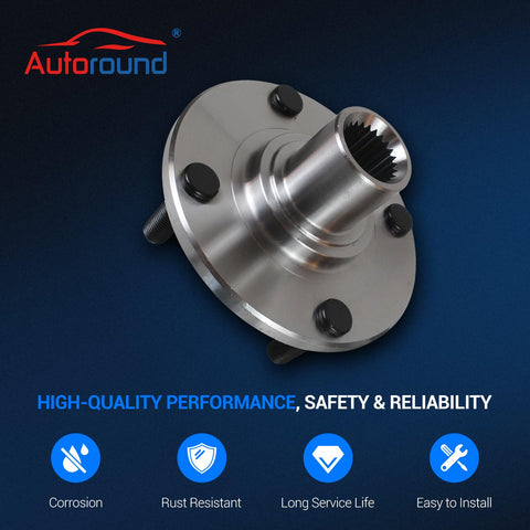 Front Wheel Bearing And Hub Assembly Kit For Ford Focus 2000 2011 Four Lug Front Left And Right Sides Drop-In Ready OEM-Grade
