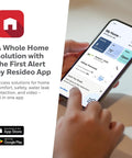 Smart WiFi Thermostat With Conventional And Heat Pump Compatibility, X2S Gray, app control interface shown on smartphone