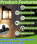 Product features of 2 Pack AC Photocell Light Sensors For Outdoor Lighting Auto Dusk To Dawn Switches with weatherproof design.