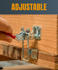 Heavy Duty Toggle Clamp With Adjustable U Bolt, 400 Lbs Holding Capacity, Anti Slip Hand Grip, Included U Bolt 40323