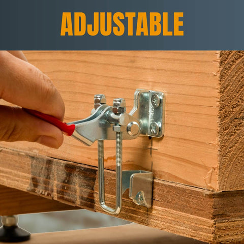 Heavy Duty Toggle Clamp With Adjustable U Bolt, 400 Lbs Holding Capacity, Anti Slip Hand Grip, Included U Bolt 40323