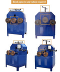PreAsion Electric Pipe Bender Roller For Round Stainless Steel Tubing with three rollers and handle for bending pipes.