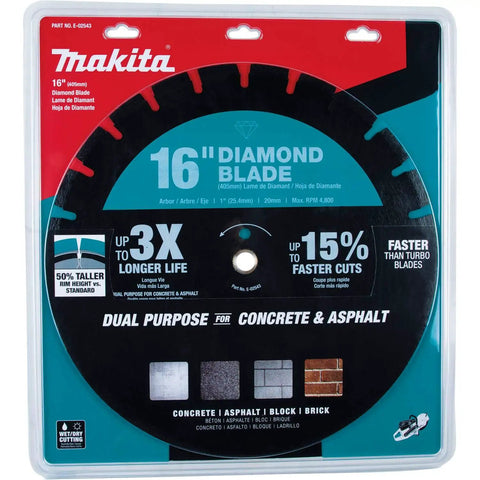 16 Inch Diamond Blade Segmented Dual Purpose For Concrete And Asphalt packaging with product features