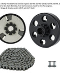 Three Quarter Inch Bore 12 Tooth Centrifugal Clutch With 4 Ft 35 Chain For Predator 212 Go Kart Engines, Honda GX160 GX200 GX140 GX120