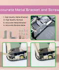 Complete Internal Screw Set And Full Metal Bracket Kit For 13 Pro Repair, showing bracket and screw placement diagrams.