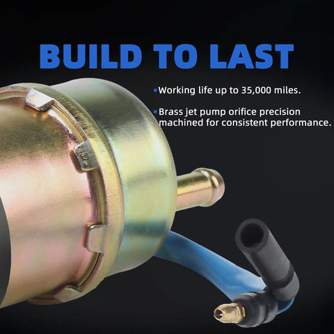 Electric Fuel Pump For Mule 3000 3010 3020 2500 2510 2520 1000 1988 1994 1997 1992 2000 2001 2003 2008 OE Replacement 49040-1055 brass details