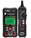 Three In One Multimeter And Cable Tracer Kit With Auto Ranging Digital Multimeter True RMS 4000 Counts RJ45 RJ11 Wire Tracing And NCV Voltage Detector For Electricians Home DIY Auto Repair showing front view of devices