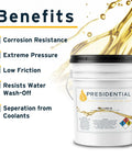 Way Oil 68 Premium Heavy Duty Industrial Lubricant For Milling Machines And Other Machine Tools, 5-gallon container with benefits listed