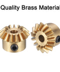 Beefy Bevel Gear Set For Hardware Projects Two Pieces 0.8 Module 1 To 1 Reduction 15 Teeth 3mm Bore 45 Degree Steering Gear Built Tough