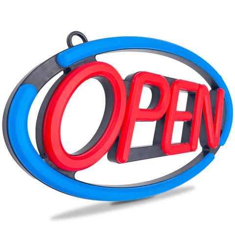 LED Open Sign For Business With Remote Control, Bright 24x12 Inch Window Sign For Restaurants Bars Retail Shops Salons And Storefronts