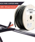 12/2 Direct Burial Low Voltage Landscape Wire 12 AWG Two Conductor Cable for Outdoor Lighting Built for Outdoors Path Lights Flood Lights Spot Lights Down Lights Area Lights 265 Feet on spool