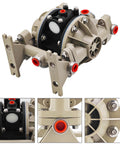 Pneumatic Diaphragm Pump Replacement For Classic Air Compressor With Polypropylene Fluid Caps And Manifold, 13 GPM