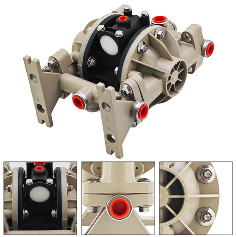 Pneumatic Diaphragm Pump Replacement For Classic Air Compressor With Polypropylene Fluid Caps And Manifold, 13 GPM