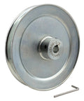 6 Inch Single Groove V Belt Pulley 1/2 Inch Bore Motor Pulley Carbon Steel Zinc Plated For A B 5L 4L V Belts Built Tough