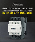 Three Pole Contactor With 120V Coil, 30 Amp Normally Open 1NO/1NC Auxiliary, IEC 660V Rated, DIN Rail Mounting Base