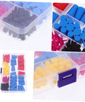 Topperfun High Temp Silicone Rubber Tapered Assortment Kit With Sealing Plugs For Test Tubes Flasks And Tanks To Mask Off Holes Effortlessly, assorted sizes in storage case