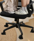 Durable Rubber Wheel Stops For Furniture With Grippy Anti Slip Pads And M50 Caster Cups under office chair on hardwood floor