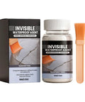Clear Liquid Waterproof Sealant Brush Application Tackles Cracks Nips Water Damage In The Bud Locks Out Dampness Safely Shields Baseboards And Tile Without Marking Up Surfaces, 100g container with brush.