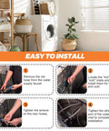 Installation guide for 6Ft Stainless Steel Washer Hoses With 90 Degree Elbows Burst Proof Three Quarter FHT Standard Thread Two Pack