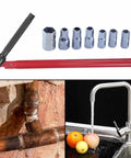 Tough As Nails Metric Socket Wrench Kit With Precision Hex Design For Plumbing And Auto Repair Heavy Duty Steel Tools, 7 sizes including 8mm-17mm.