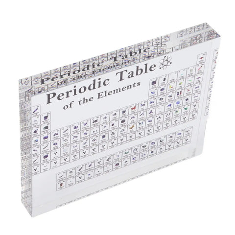 Periodic Table Acrylic Teaching Display Decor 1 Piece Perfect For Classrooms And Home Desks Real Elements Not Included Small 56x50x42mm