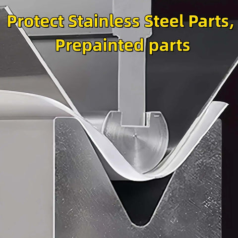 Urethane Die Protection Film For Press Brake Bending 4 Inch Wide 0.012 Inch Thick 100 Foot Roll used in metal forming