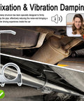 2.5 Inch Exhaust Clamps With Hanger For Car Exhaust System installation, showcasing pipe fixation and vibration damping.