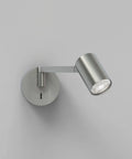 Ascoli Swing Indoor Reading Light Matte Nickel Finish Dry Rated GU10 Lamp With Adjustable Tilt And 360 Degree Rotation Wall Mounted