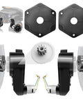 2 Pack 24V RS555 High Speed Gearbox Upgrade Kit For Kids Ride On Toys, 40000RPM Motors With Free Couplers displayed in parts