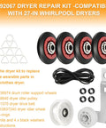 Easy No Fuss Dryer Repair Kit 4392067 With W10837240 Idler Pulley WPW10314173 Drum Roller 661570V Belt And 279640 Idler Pulley components