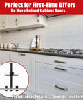 Dead Center Cabinet Hardware Jig With Built Tough Aluminum Template And Laser Etched Scales For Zero Sweat Drawer Pull Alignment and kitchen cabinets.