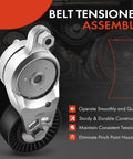 Serpentine Belt Tensioner Assembly With Pulley For Toyota Camry 2012 2017 RAV4 2009 2018 Sienna 2011 2013 Venza 2009 2015 OE Style