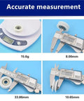 Accurate measurement of Heavy Duty 20 Pack U Groove Plastic Coated Ball Bearings 608ZZ Pom Roller dimensions and weight.