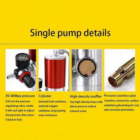 Heavy Duty Pneumatic Grease Pump Air Powered Drum Filler Built Tough With Fifty To One Pressure Ratio Point Eight Five Liter Flow Sixteen Foot Blast Proof Hose And Three Sixty Degree Rotating Nozzle For Professional And Weekend Wrenching