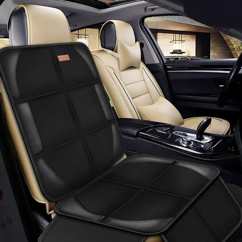 Kid Safe Car Seat Protector Cover With 600D Waterproof Non Slip Cushion Mat Large Size shown on luxury car seat