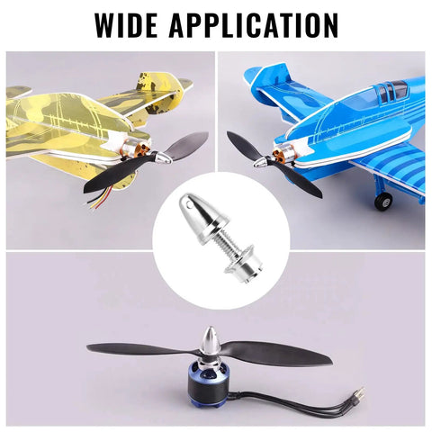 Six Pack RC Propeller Adapters 4mm Shaft To 6mm Output Aluminum Spinner Prop Saver for RC airplanes with brushless motors