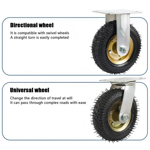 Beefy Heavy Duty Swivel Casters Kit With Double Ball Bearings For Workbenches Carts Trolleys Wagons And Shelves directional wheels