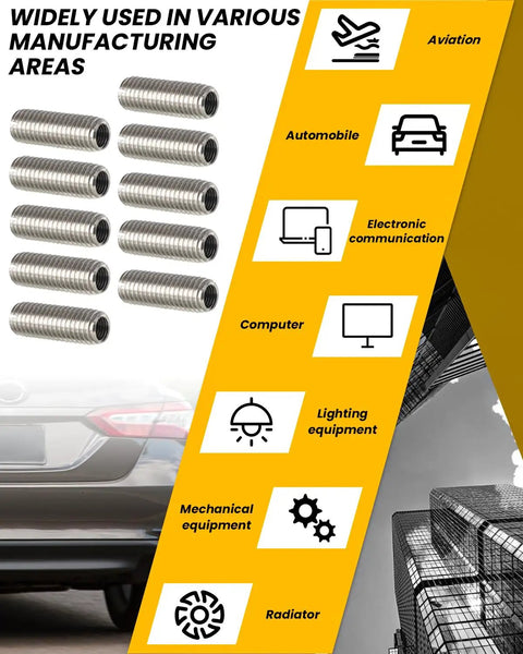 10 Piece Head Bolt Thread Inserts Kit M11 X 1.5 For Toyota Camry Years 2002 Through 2013 Solara Years 2002 Through 2005 RAV4