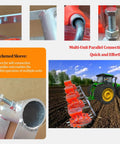 Built Tough Tractor Mounted Seeder Workhorse With Twelve Cone Pull Behind Garden Planter Multi-Unit Parallel Connection