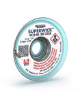 No Clean Desoldering Wick Braid 0.1 Inch Width By 5 Feet Length Blue Size Four For No Fuss Cleanup, featuring label details