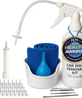 All In One Ear Wax Removal Kit For Home Use For Adults And Kids with basin, bulb syringe, curette set, microfiber towel, and disposable tips