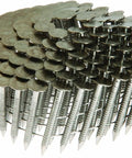 One And One Quarter Inch Coil Roofing Ring Shank Nails In 304 Stainless Steel 3600 Pack arranged in a coil for heavy duty installations