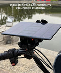 Badass Solar And Wind Power Generator For Electric Bikes Features Tough Aluminum Construction Shockproof Build on bicycle handlebar with solar panel
