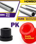 HOWBOW Club Car DS front & rear leaf spring bushing kit with polyurethane bushings and metal sleeves