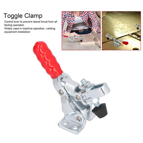 Heavy Duty Quick Release Vertical Toggle Clamp With 150kg Capacity Pro Grade Hold Down Fixture for woodworking and welding