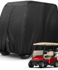 4 Passenger Heavy Duty Golf Cart Cover 420D Waterproof With Extended Roof on golf cart, fits EZ GO Club Car Yamaha carts up to 112 inches